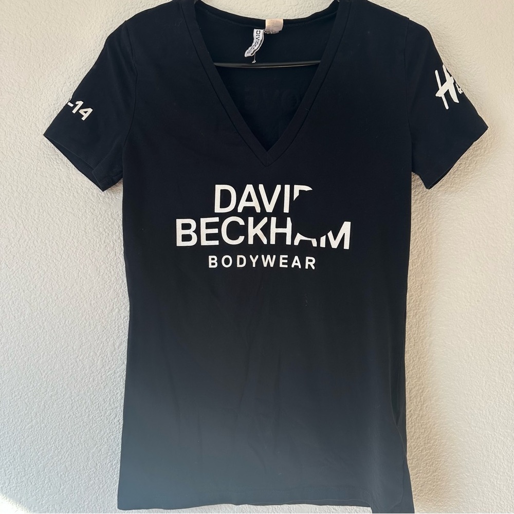 David Beckham Bodywear Black‎ T-Shirt by H&M Medium